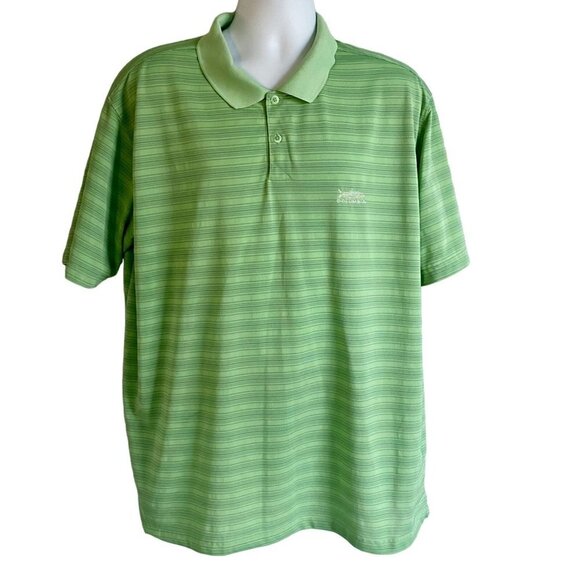 Columbia Green Polyester Polo with Back Vent Men's Size XXL - Picture 2 of 7